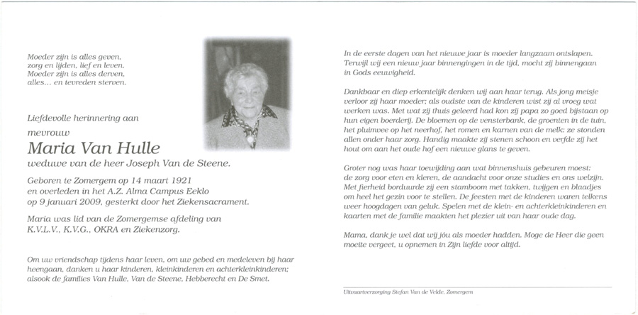 Maria Van Hulle