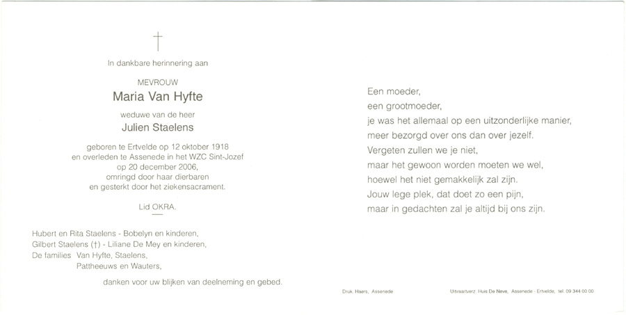 Maria Van Hyfte