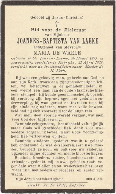 Joannes-Baptista Van Laeke
