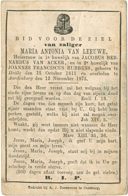 Maria Antonia Van Leeuwe