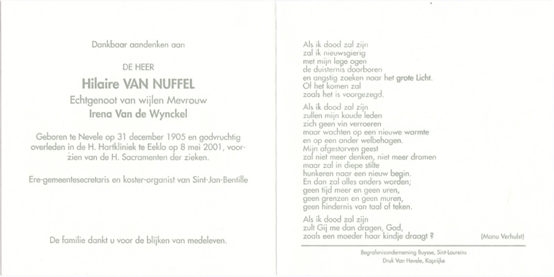 Hilaire Van Nuffel