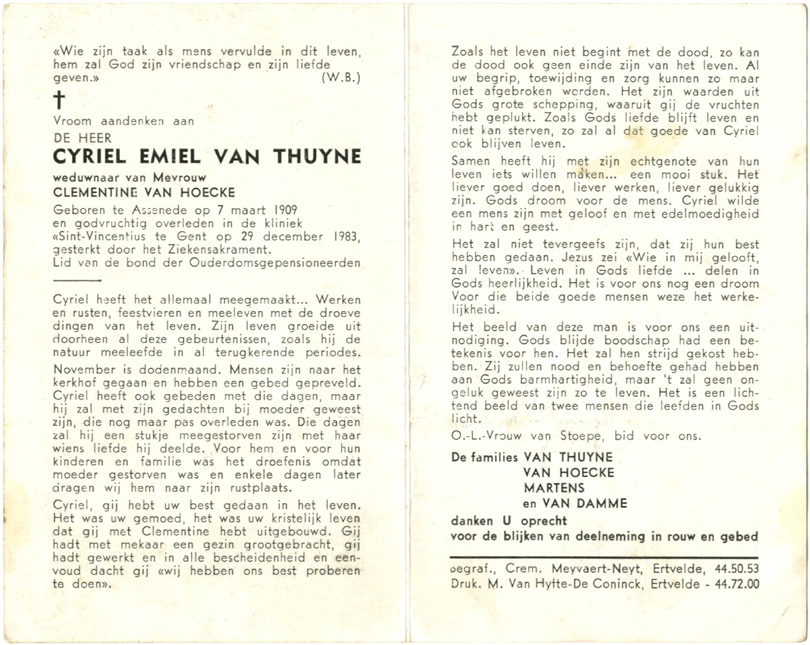 Cyriel Emiel Van Thuyne