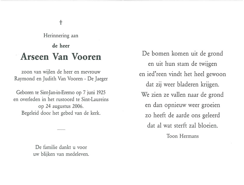 Arseen Van Vooren