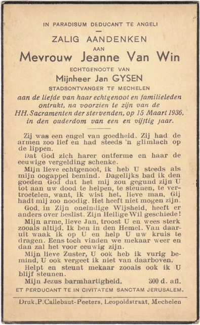 Jeanne Van Win