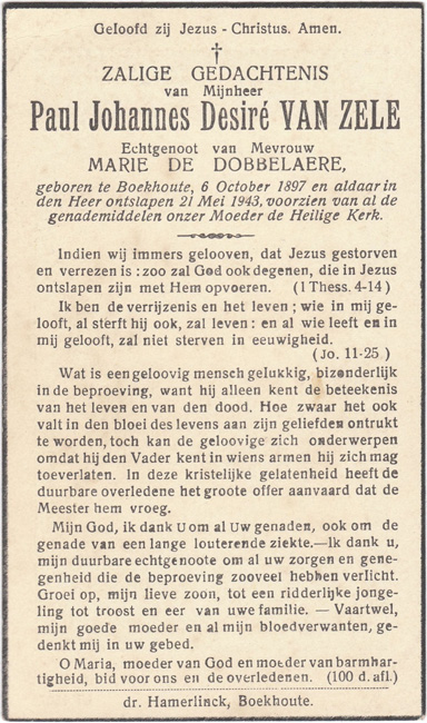 Paul Johannes Desiré Van Zele