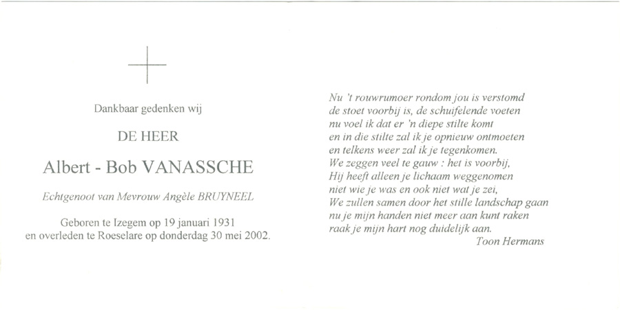 Albert Bob Vanassche
