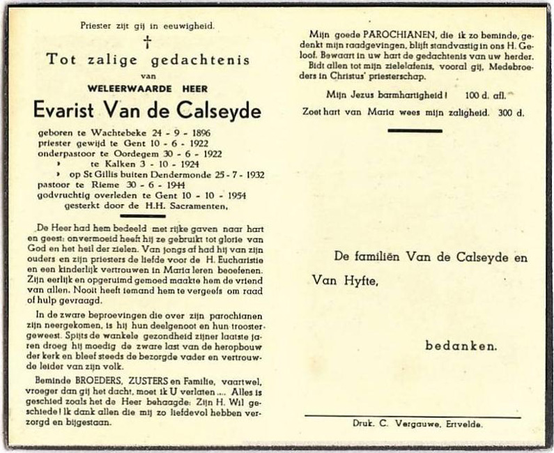Evarist Van de Calseyde