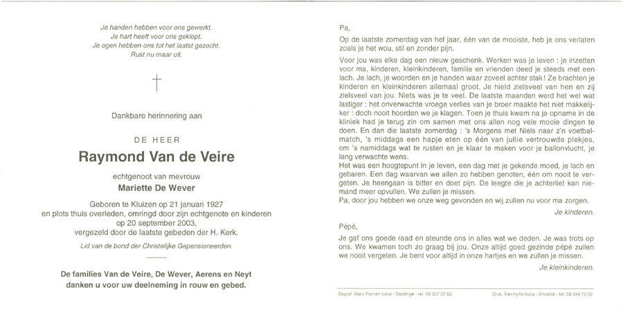 Raymond Van de Veire
