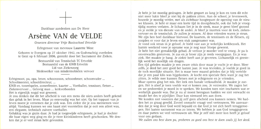 Arsène Van de Velde