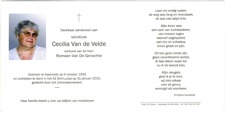 Cecilia Van de Velde