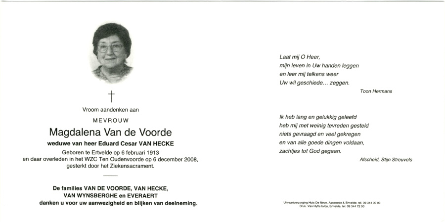 Magdalena Van de Voorde