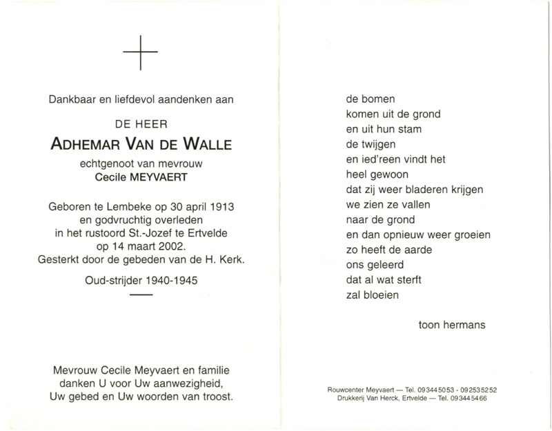 Adhemar Van de Walle
