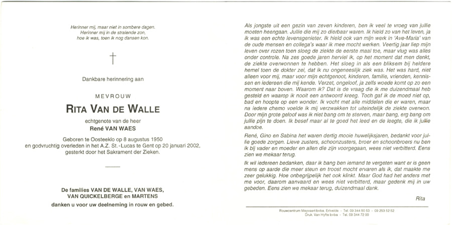 Rita Van de Walle