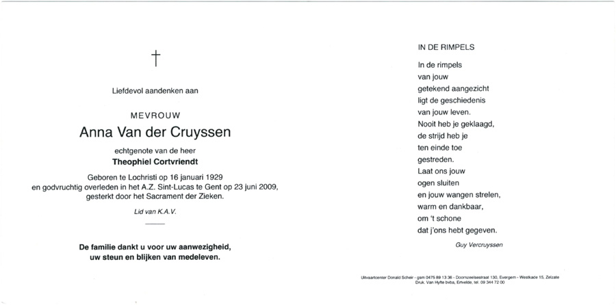 Anna Van der Cruyssen