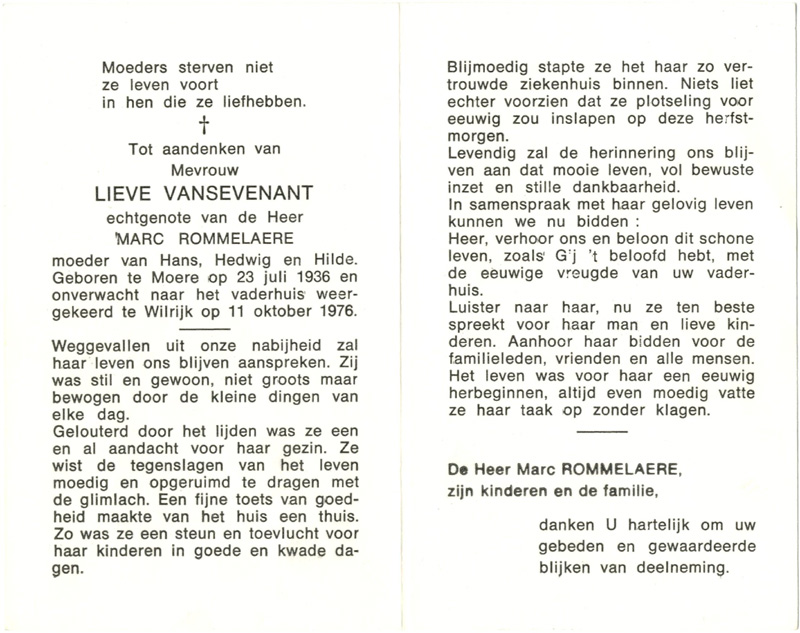 Lieve Vansevenant