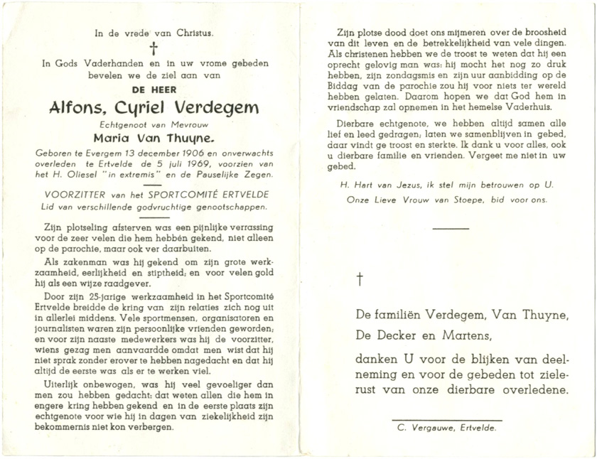 Alfons, Cyriel Verdegem