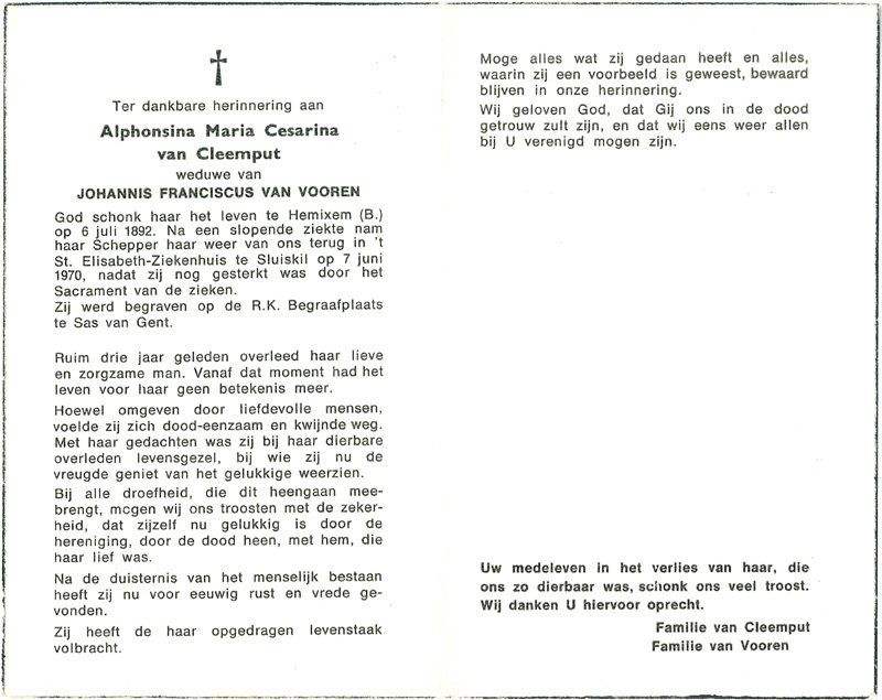 Alphonsina Maria Cesarina van Cleemput