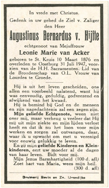 Augustinus Bernardus van Hijfte