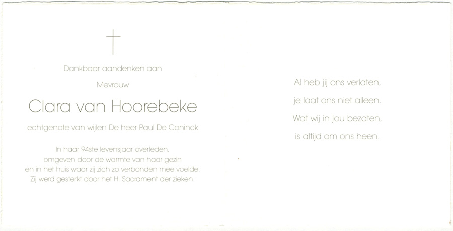 Clara van Hoorebeke