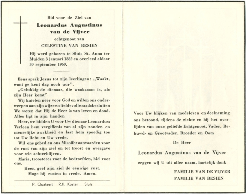 Leonardus Augustinus van de Vijver
