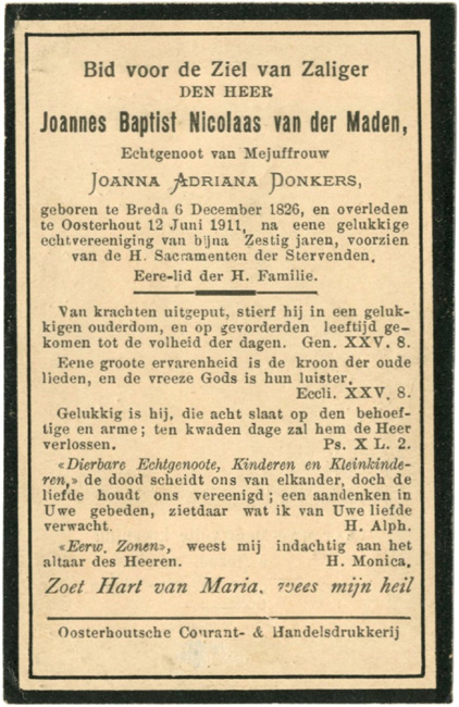 Joannes Baptist Nicolaas van der Maden