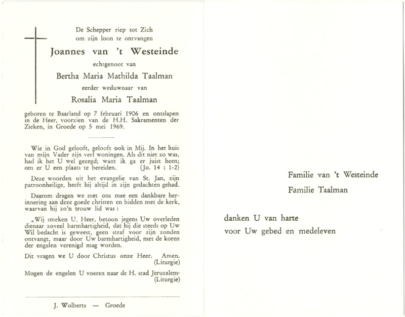 Joannes van 