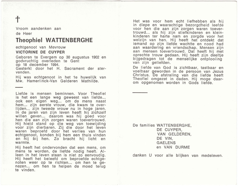 Theophiel Wattenberghe
