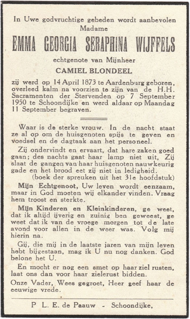Emma Georgia Seraphina Wijffels