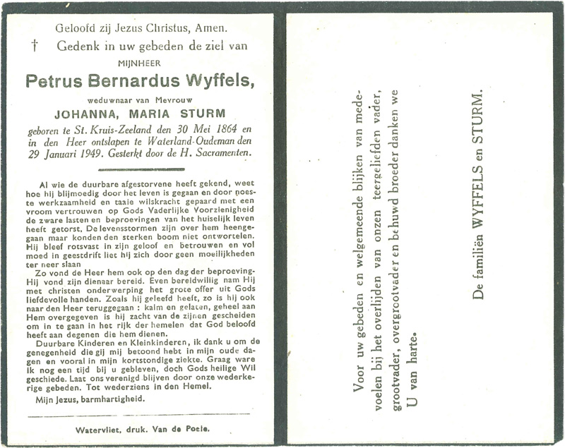 Petrus Bernardus Wyffels