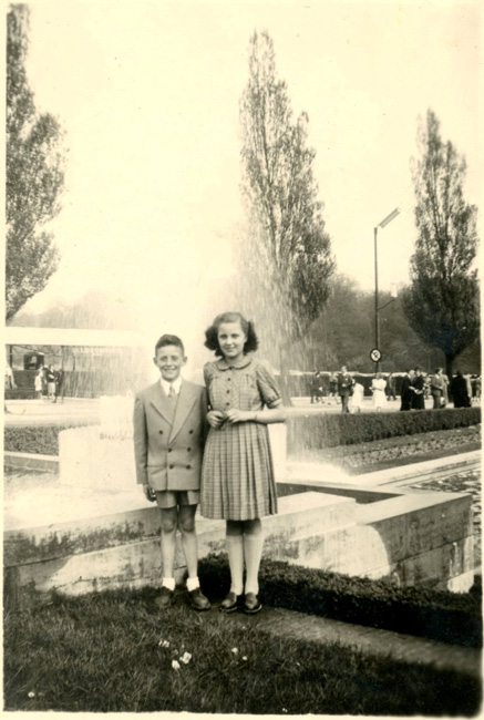 Josée et son frère au Plateau de Koekelberg