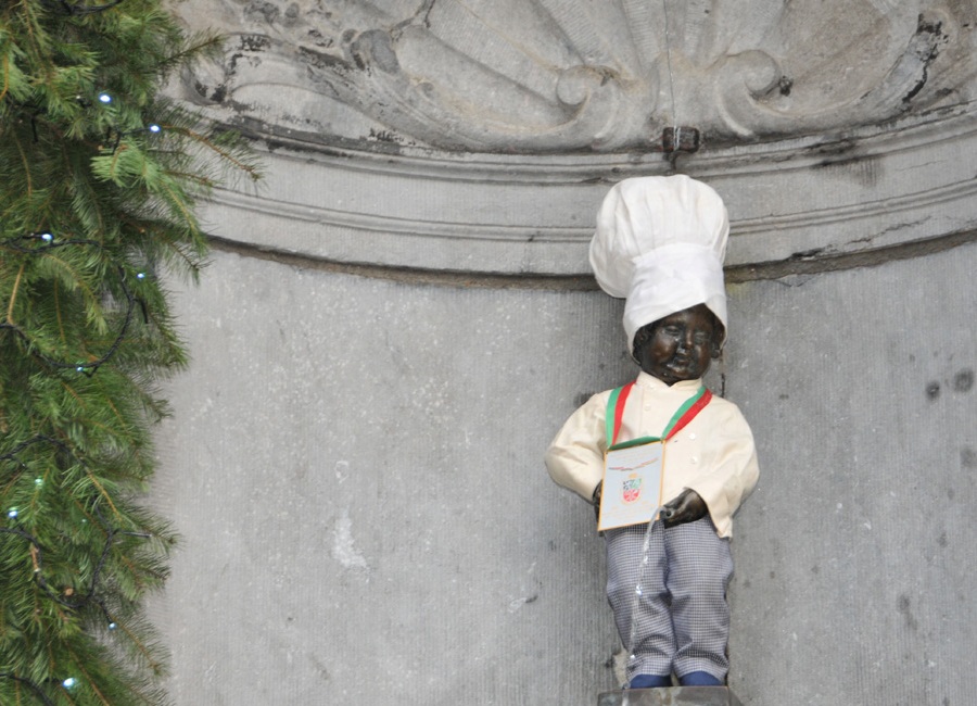 Manneken Pis à l'occasion des 100 ans de Leonidas