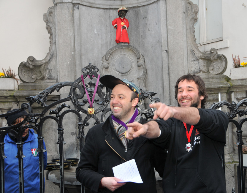 Manneken Pis et l'Ordre du Carabin de l'ULB