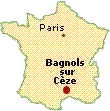 Bagnol on the map of France