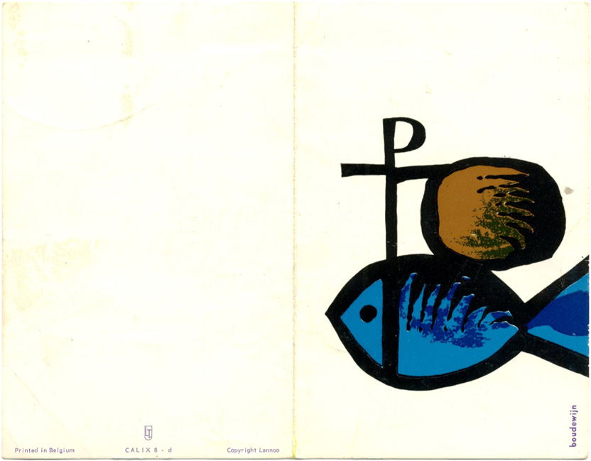 Gedenkbeeltje, recto