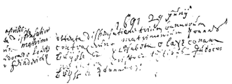 Huwelijksacte van Joannes BUYSSE en Elisabeth Claeys
