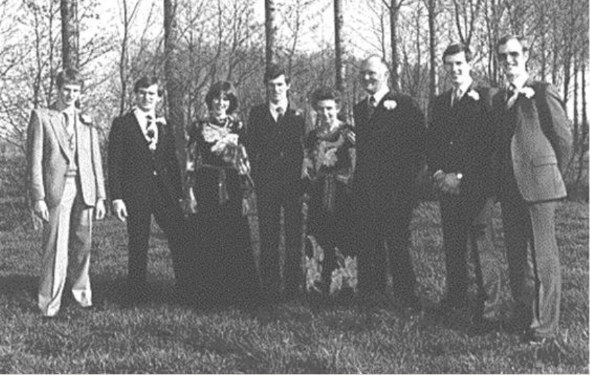 Het gezin van George Buysse en Marlies Verschueren in 1981