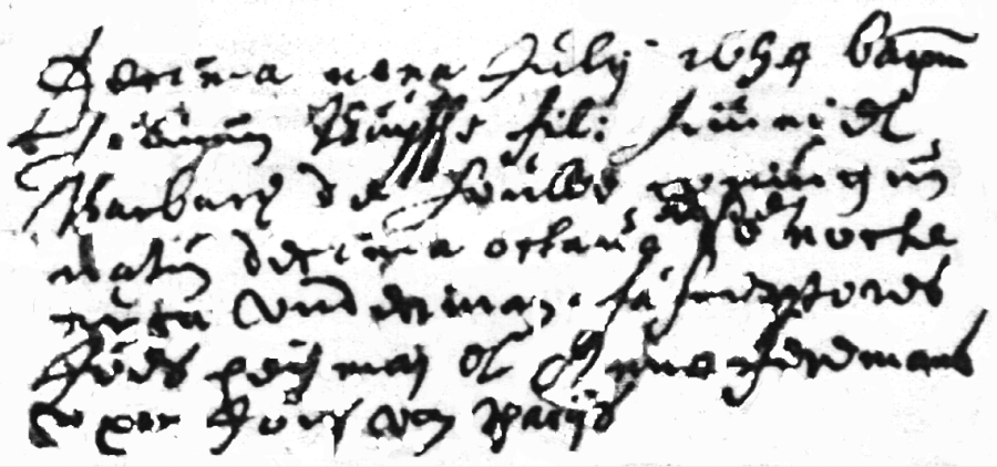 Doopacte van Joannes BUYSSE 19 juli 1654