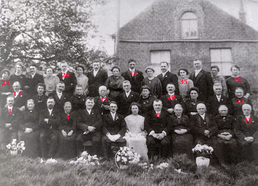 huwelijksfoto Henri de Dobbelaere en Celina Buijsse