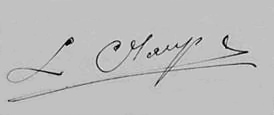 Handtekening van Leopold Claeys