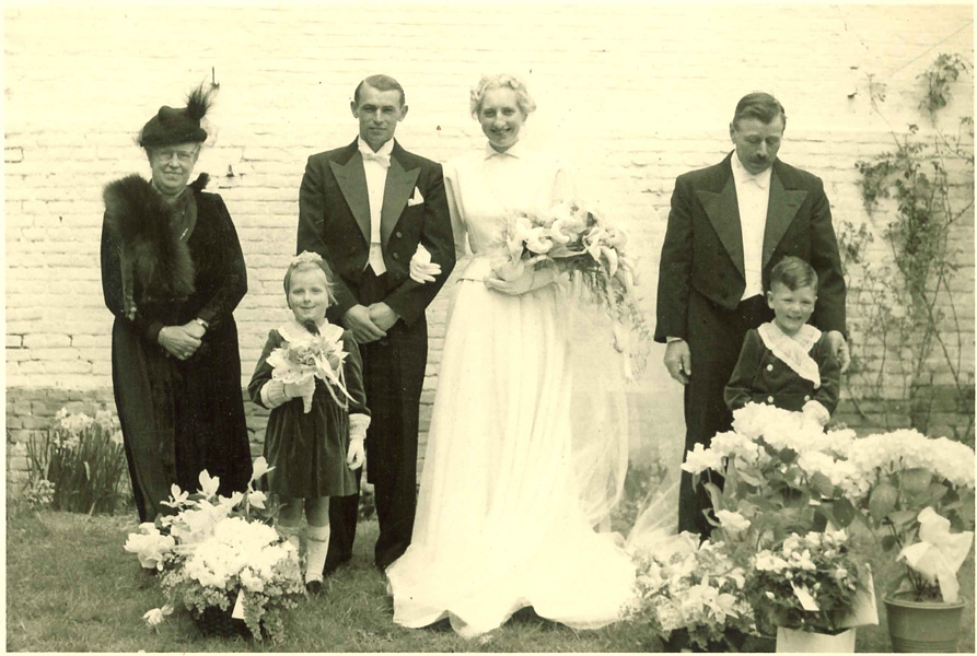 Annie Van Acker en Hubert De Bock, huwelijksfoto