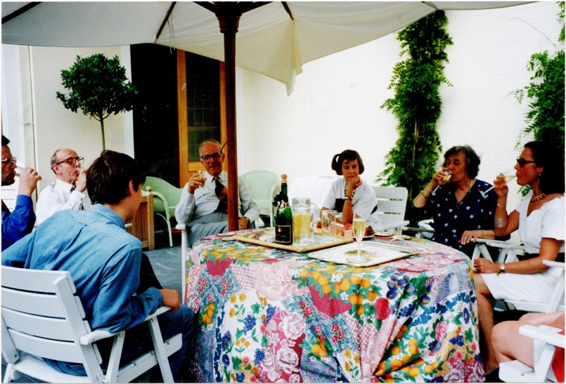 Celine, Charles en Hubert met Rik Noë en familie