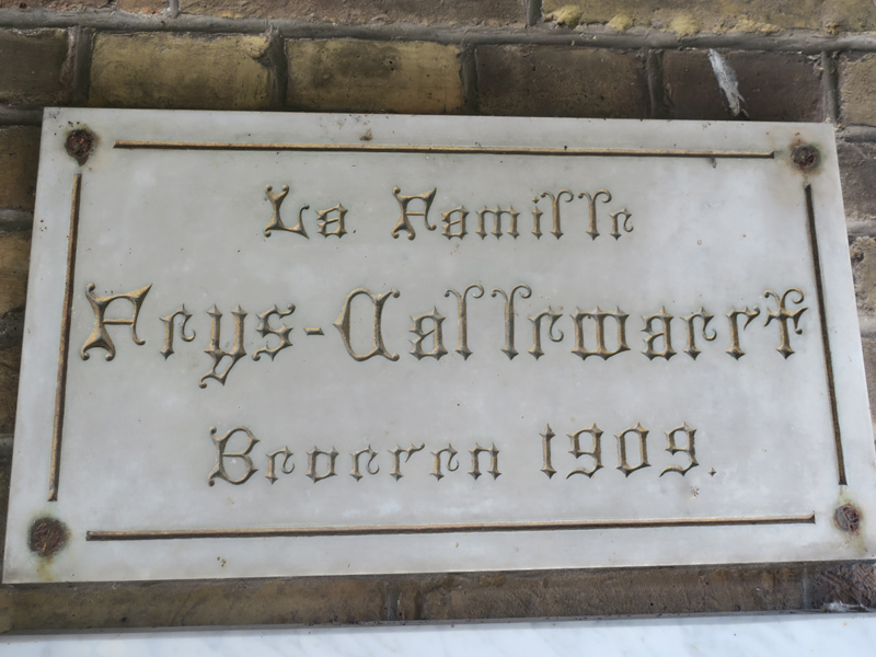 Foto van de kapel van de familie Feys-Callewaert