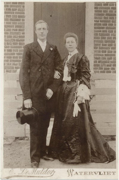 Wedding picture of Emiel Noë and Irma De Bock