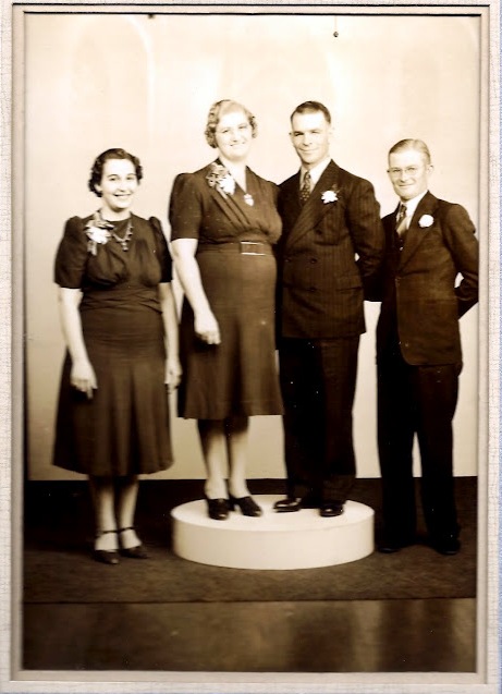 Wedding photograph of Margaret Noe and Russell McDowell