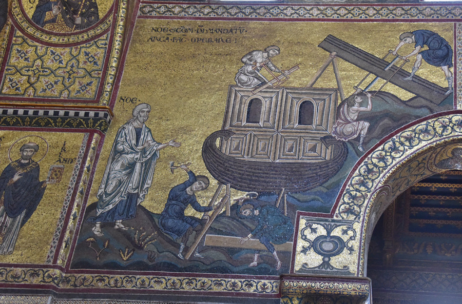 Noe's Ark in the Cathedral of Monreale, Sicily