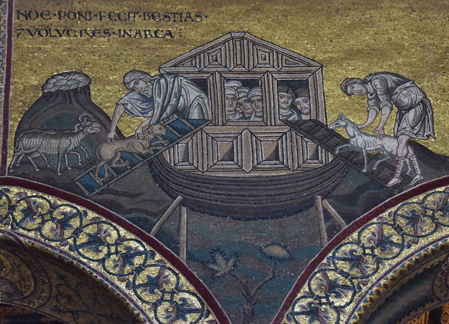 Noe's Ark in the Cathedral of Monreale, Sicily