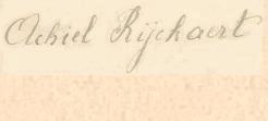 handtekening van Achiel Rijckaert