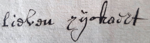 Handtekening van Livinus