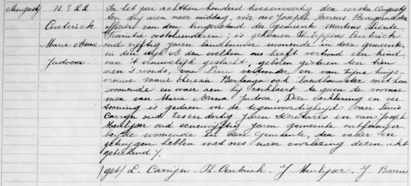 De familie van Hilaire Michiels en Marie Anna Ceuterick