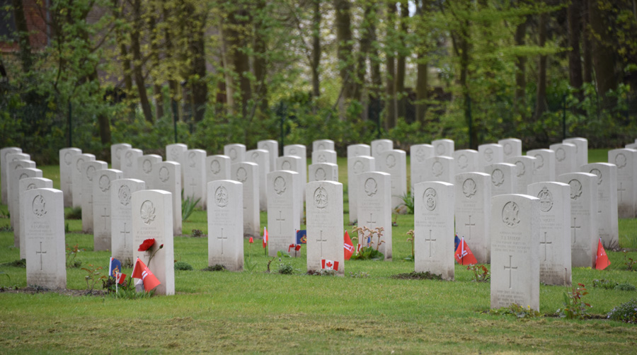 the Adegem Canadian War Cemetery